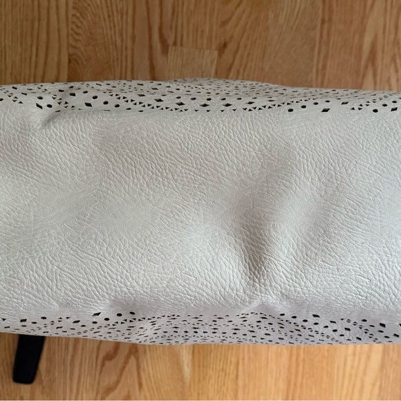 Street Level Beige Perforated Tote - Picture 7 of 9